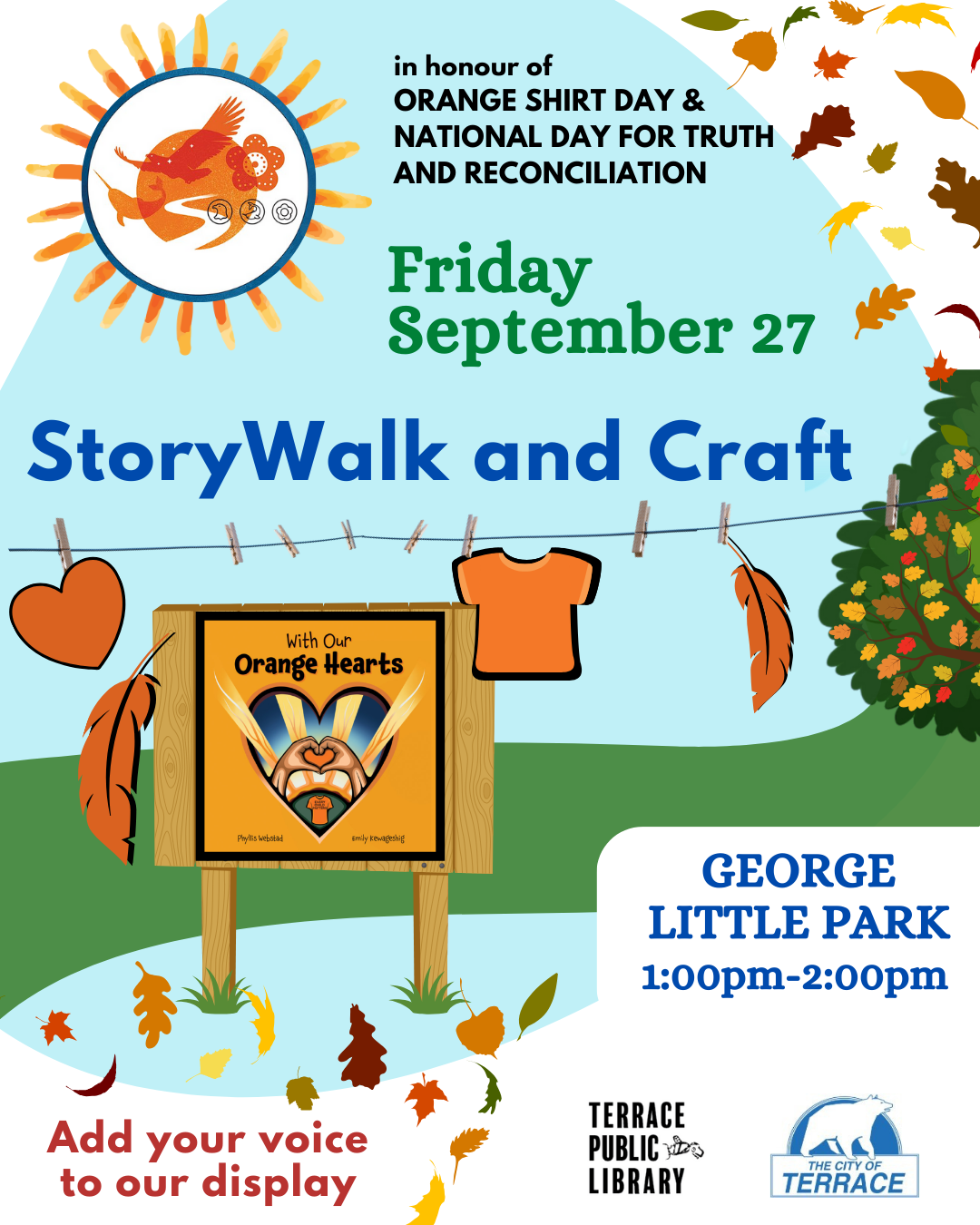 info about story walk and craft event