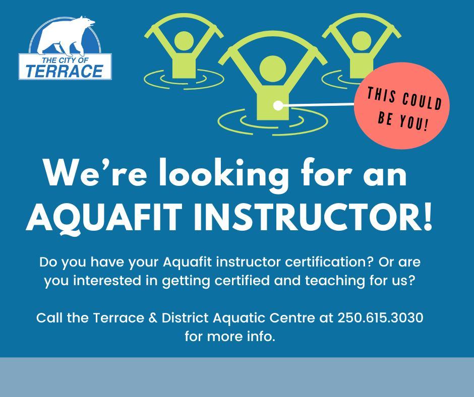 need aquafit instructor poster