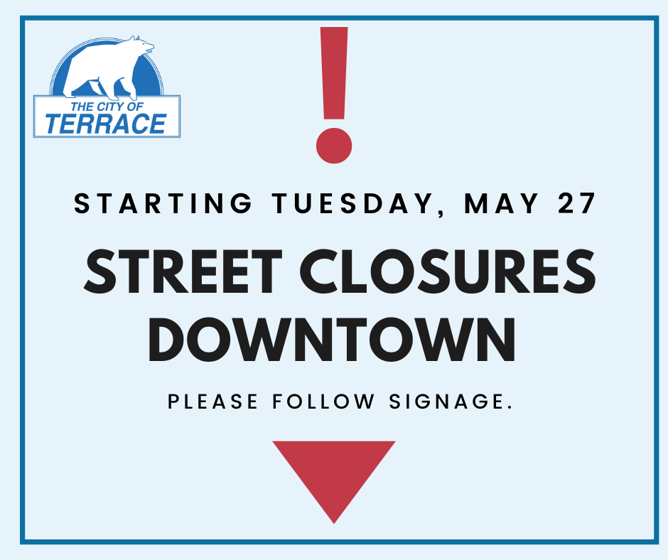 May 2025 road work closure alert