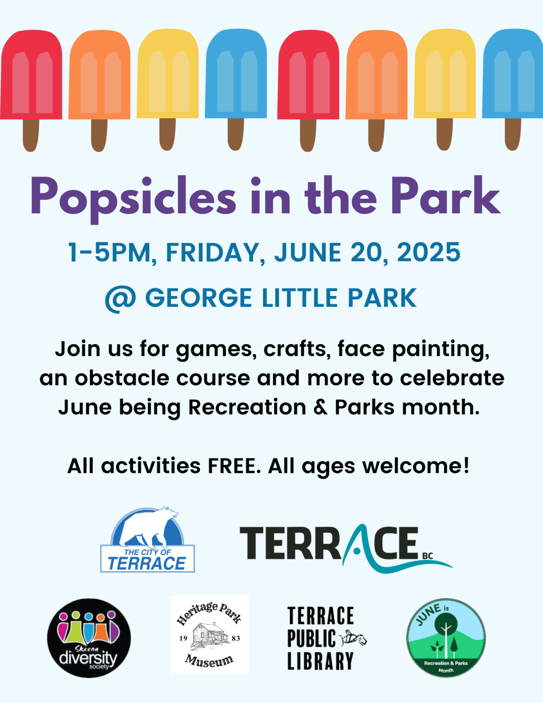 popsicles in the park 2025 final poster