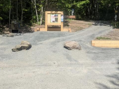 Improvements to parking area near trailhead, on Johnstone Street