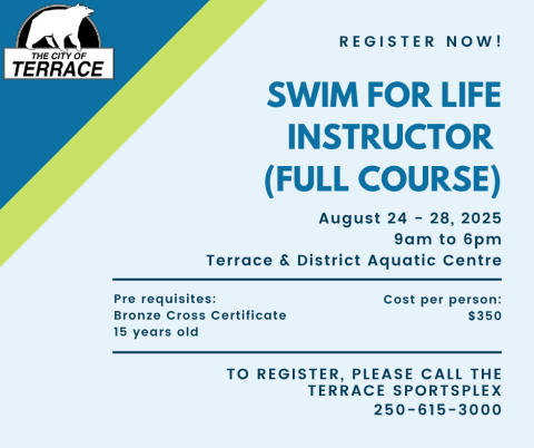 swim for life instructor course Aug 24 - 28, 2025 